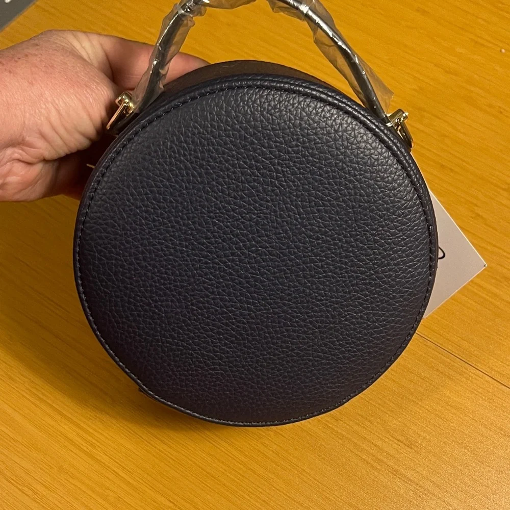 NWT Navy Blue Round Crossbody Bag - Picture 7 of 11